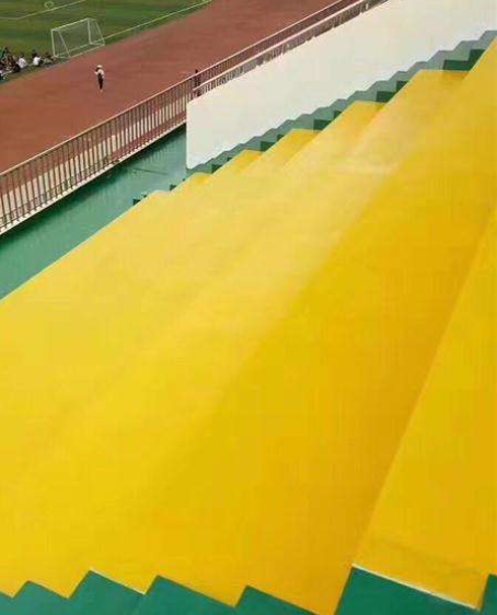 秀峰球场台阶翻新修补改造